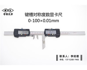 键槽对称度数显卡尺0-100mm